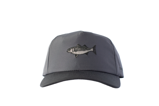 Striped Bass Hat - Charcoal