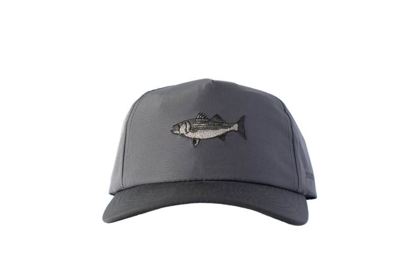 Striped Bass Hat - Charcoal